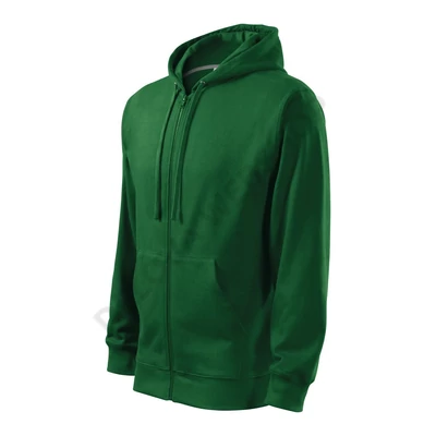 Trendy Zipper Felső férfi, üvegzöld