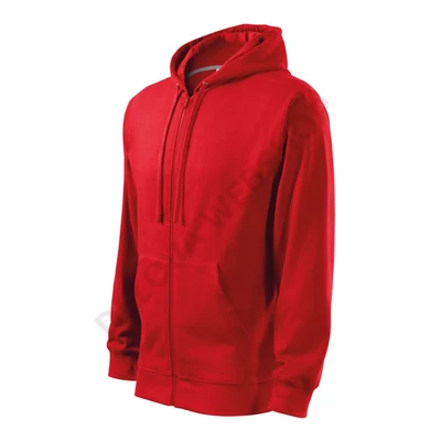 Trendy Zipper Felső férfi, piros