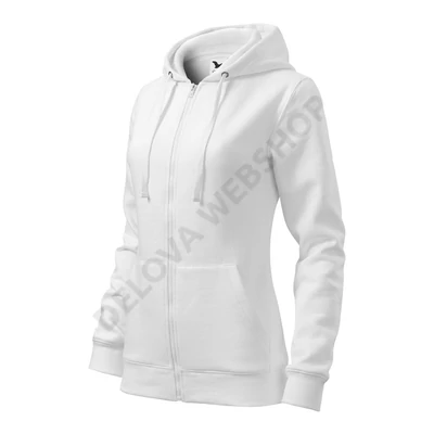 Trendy Zipper Felső női, fehér