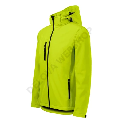 Performance Softshell kabát férfi, lime szin