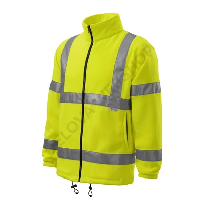 HV Fleece Jacket Polár unisex, fényvisszaverő sárga