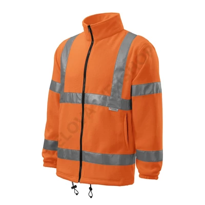 HV Fleece Jacket Polár unisex, visszaverő szín narancssárga
