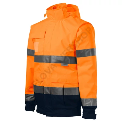 HV Guard 4 in 1 Jacket unisex, visszaverő szín narancssárga
