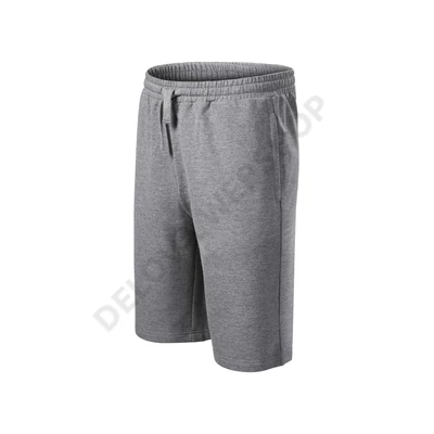 Comfy Rövidnadrág férfi, sötétszürke melírozott