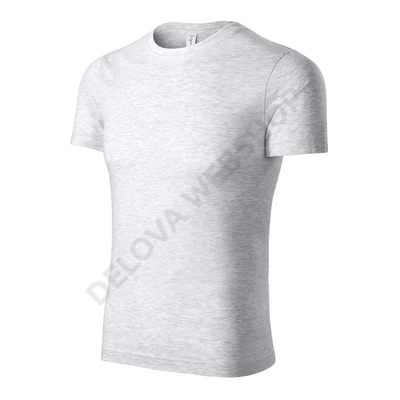 Peak Pólók unisex, világosszürke melírozott