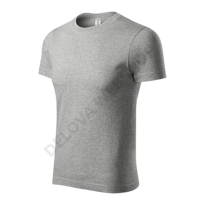 Peak Pólók unisex, sötétszürke melírozott