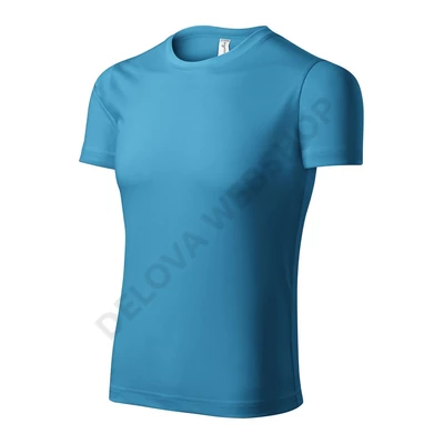 Pixel Pólók unisex, türkiz