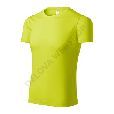 Pixel Pólók unisex, neon yellow