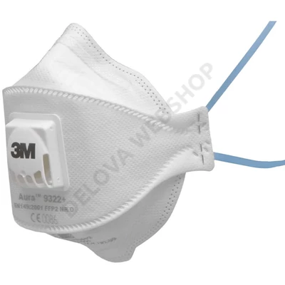 3M 9322+ AURA FFP2 részecskeszűrő félálarc