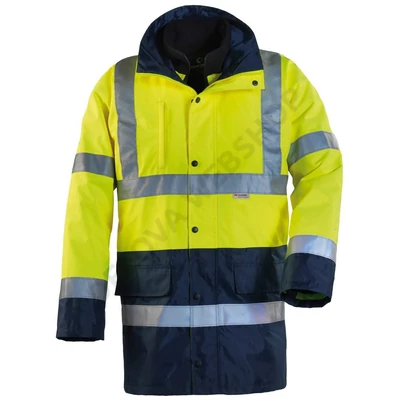 HI-WAY FLUO 4/1 pe kabát, sárga/kék