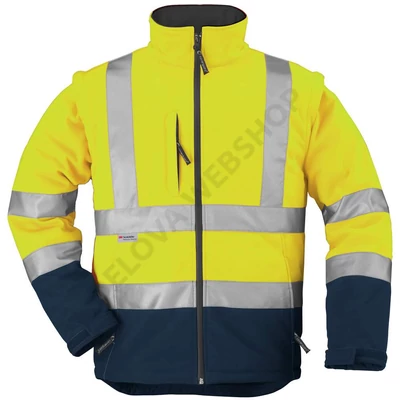 STATION SOFTSHELL FLUO dzseki, sárga/kék 