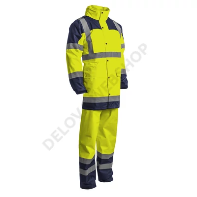 Hydra Hi-Viz Fluo esőöltöny, sárga/kék