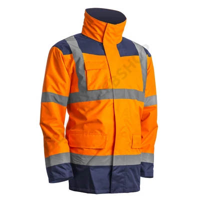 Kanata Hi-Viz 4/1 PE kabát, narancs/kék
