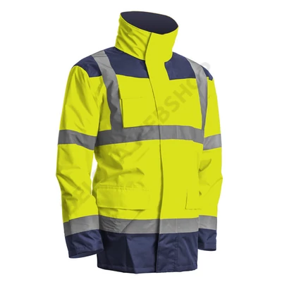 Kanata Hi-Viz 4/1 PE kabát, sárga/kék