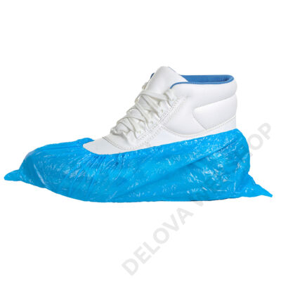 PE cipővédő, kék