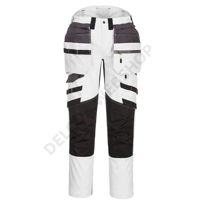 DX4 nadrág lezippzározható lengőzsebbel, fehér/szürke