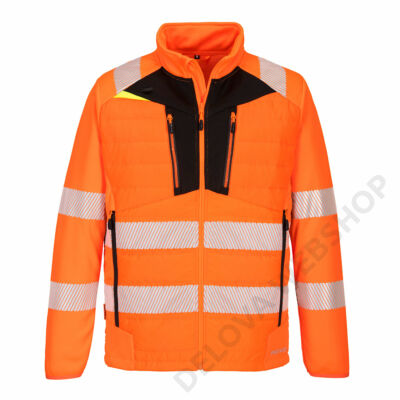 DX4 Hi-Vis Hybrid Baffle kabát, narancs/fekete
