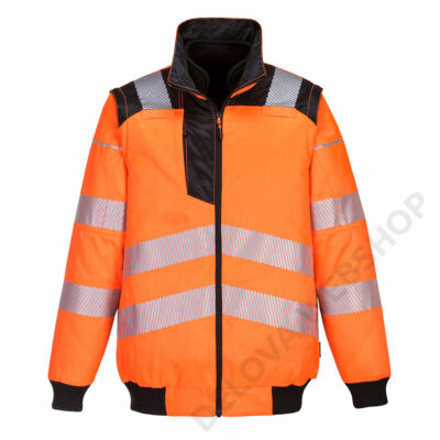 PW3 Hi-Vis 3-in-1 Pilota kabát, narancs/fekete