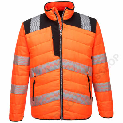 PW3 Hi-Vis Baffle kabát, narancs/fekete