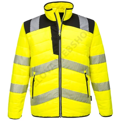 PW3 Hi-Vis Baffle kabát, sárga/fekete