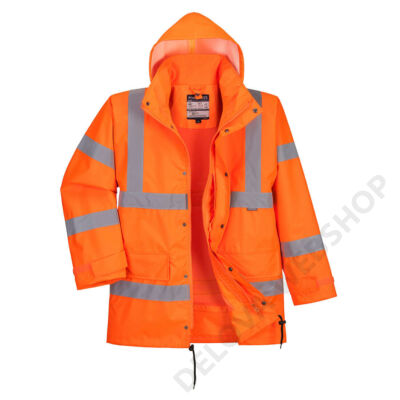 HiVis lélegző Traffic kabát (Interaktív), narancs