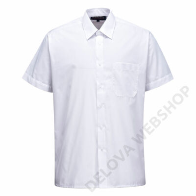 Klasszikus ing, rövid ujjú, fehér