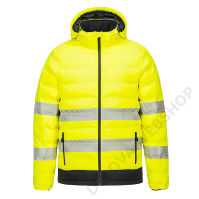 Hi-Vis Ultrasonic fűthető kabát, sárga/fekete