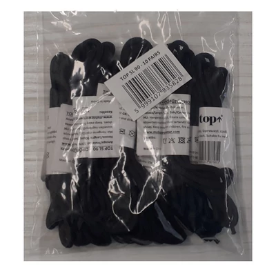 Cipőfűző 90cm hosszú hengeres strapabíró, fekete