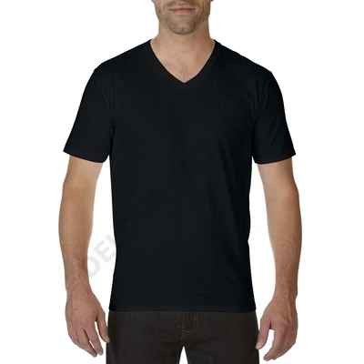 GI41V00 PREMIUM COTTON® ADULT V-NECK T-SHIRT, Black