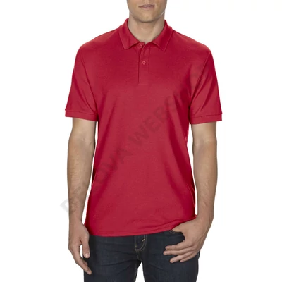 GI75800 DRYBLEND® ADULT DOUBLE PIQUÉ POLO, Red