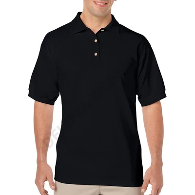 GI8800 DRYBLEND® ADULT JERSEY POLO, Black