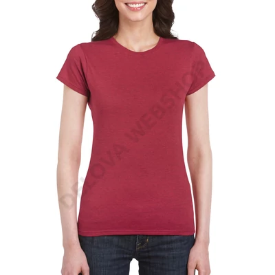 GIL64000 SOFTSTYLE® LADIES' T-SHIRT, Antique Cherry Red