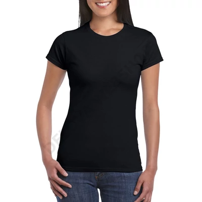 GIL64000 SOFTSTYLE® LADIES' T-SHIRT, Black