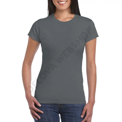 GIL64000 SOFTSTYLE® LADIES' T-SHIRT, Charcoal