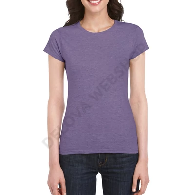 GIL64000 SOFTSTYLE® LADIES' T-SHIRT, Heather Purple
