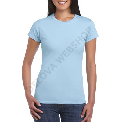 GIL64000 SOFTSTYLE® LADIES' T-SHIRT, Light Blue