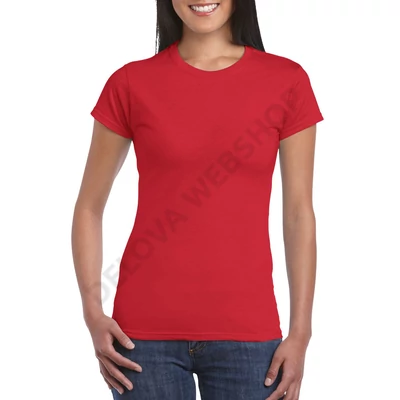 GIL64000 SOFTSTYLE® LADIES' T-SHIRT, Red