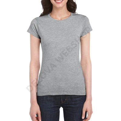 GIL64000 SOFTSTYLE® LADIES' T-SHIRT, RS Sport Grey
