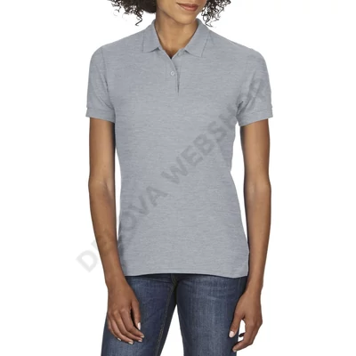 GIL75800 DRYBLEND® LADIES' DOUBLE PIQUÉ POLO, RS Sport Grey