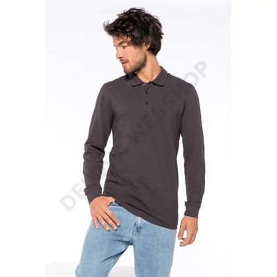 KA256 MEN'S PIQUÉ LONG SLEEVE POLO SHIRT, Yellow
