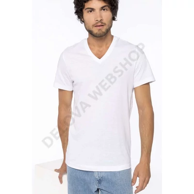 KA370 MEN'S V-NECK SHORT SLEEVE T-SHIRT, Red