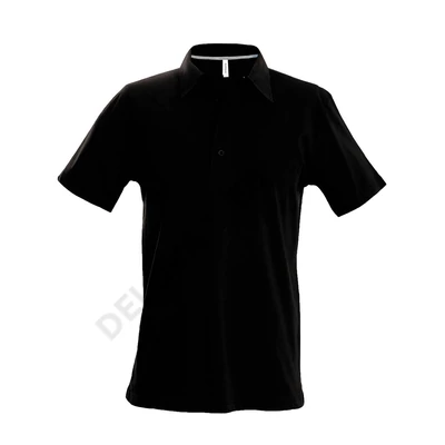 KA241 MEN'S SHORT SLEEVE PIQUE POLO SHIRT, Black