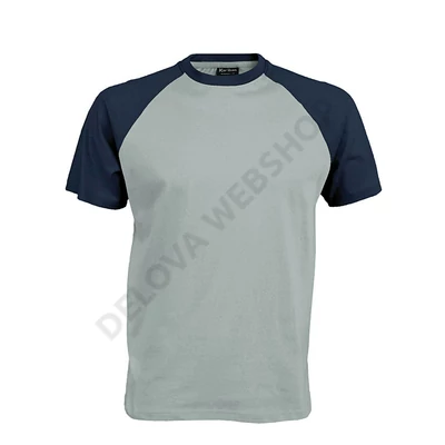 KA330 BASE BALL - CONTRAST T-SHIRT, Ice Blue/Denim
