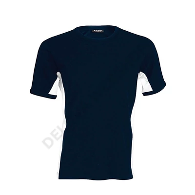 KA340 TIGER - SHORT SLEEVE BI-COLOUR T-SHIRT, Navy/Sky Blue