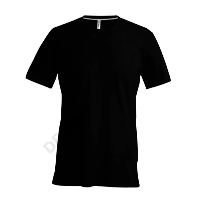 KA357 MEN'S SHORT SLEEVE V-NECK T-SHIRT, Black