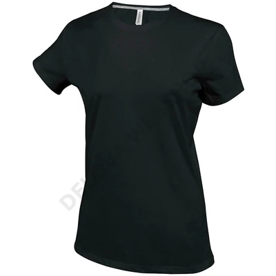 KA380 LADIES' SHORT SLEEVE CREW NECK T-SHIRT, Black