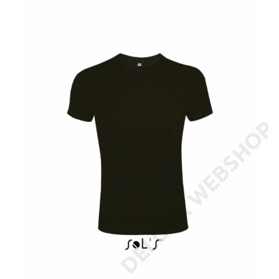 SO00580 IMPERIAL FIT MEN'S ROUND COLLAR CLOSE FITTING T-SHIRT, Deep Black