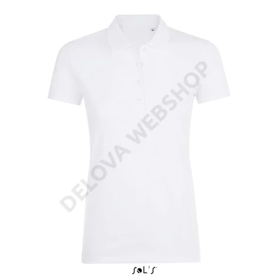 SO01709 PHOENIX WOMEN COTTON-ELASTANE POLO SHIRT, White
