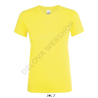 SO01825 REGENT WOMEN ROUND-NECK T-SHIRT, Lemon