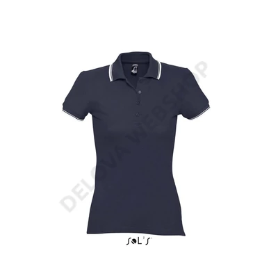 SO11366 PRACTICE WOMEN POLO SHIRT, Navy/White